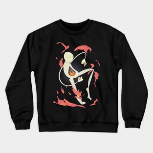 Burning Fire Crewneck Sweatshirt